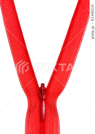 plastic red coil zip fastener close 9148010