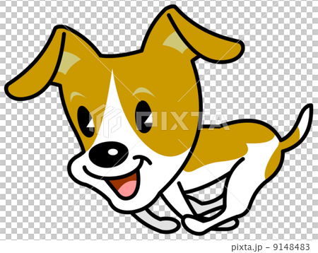 走るジャックラッセルテリアキャラクター 9148483