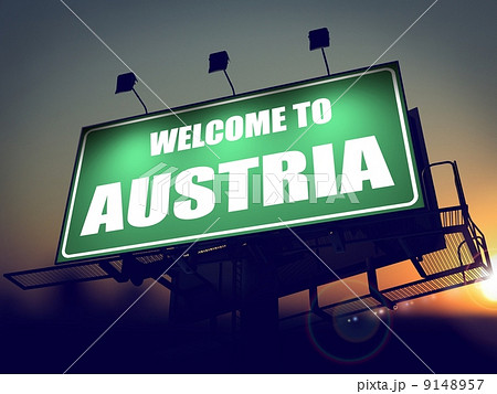 Welcome to Austria Billboard at Sunrise. 9148957