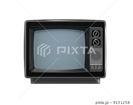 ブラウン管テレビのイラスト素材