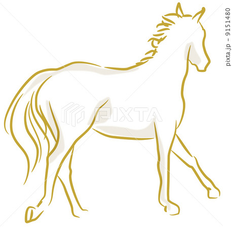 馬のイラスト 白馬のイラスト素材