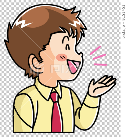 キャラクター／若い男性／応答 9153453