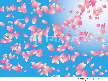 桜舞い散る(青空) 9154900