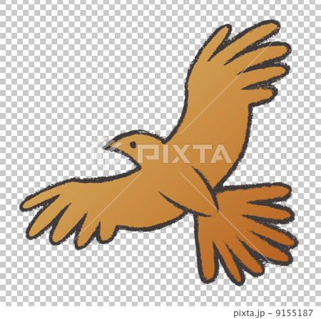 クレヨン正月e たかのイラスト素材