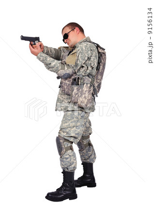 soldier with gun 9156134