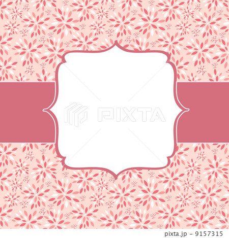 Cute Pink Frame  Vector Illustration 9157315