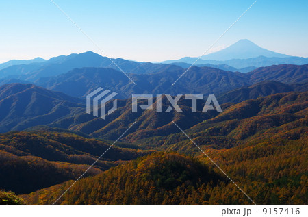 大菩薩嶺と富士山 大菩薩嶺と富士山 9157416