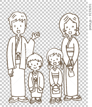 正月の家族 正月の家族 9159201