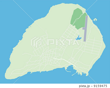 粟国島の地図 9159475