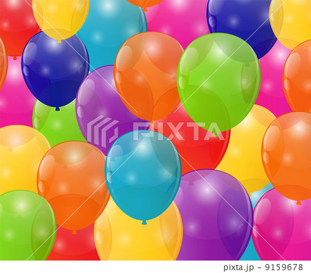 Color Glossy Balloons Background Vector Illustration 9159678