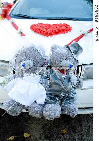Bear toys for decoration wedding car 9160622
