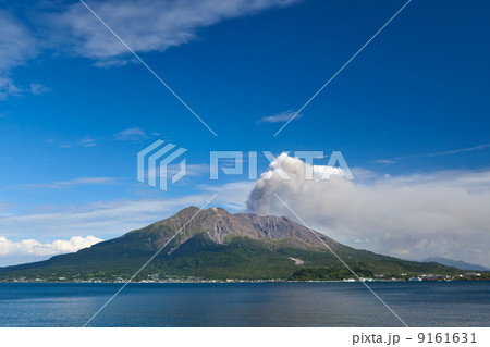 噴煙を上げる桜島 噴煙を上げる桜島 9161631
