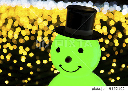 スノーマンとイルミネーション 9162102