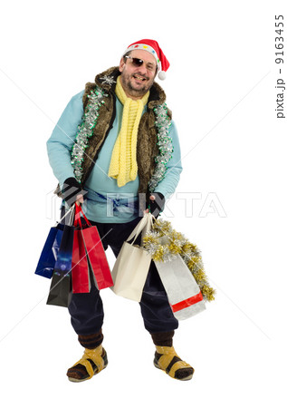 Homeless Santa at Christmas sales 9163455