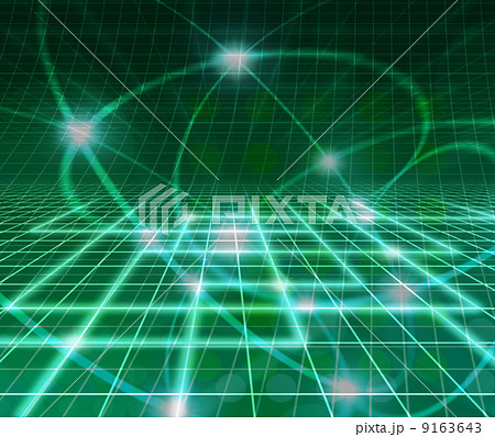 インターネット空間の光とライン 9163643