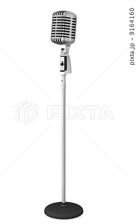 Classic Microphone On A Long Standのイラスト素材 9164160 Pixta