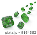 Path of green emeralds 9164382