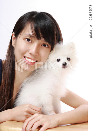 girl and dog 9167678