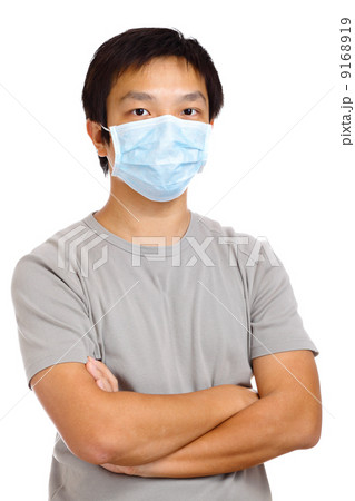 Man wears mask Man wears mask 9168919