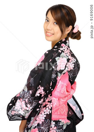 Japanese woman with traditional cloth Japanese woman with traditional cloth 9169006