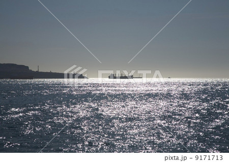 silhouette of cargo boat silhouette of cargo boat 9171713