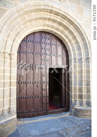 open ancient arch wood door open ancient arch wood door 9172390