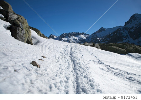 lonely snow path lonely snow path 9172453