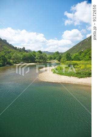 curve in river Sella 9172650