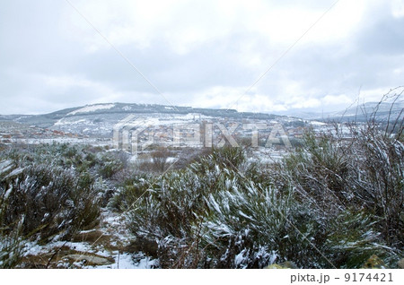 winter village at gredos mountains winter village at gredos mountains 9174421