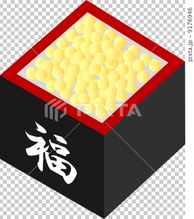 Setsubun的豆類覆蓋 9176946