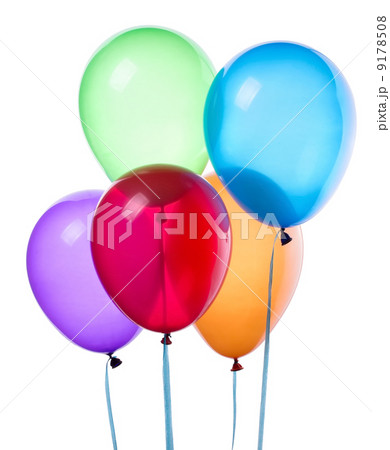 flying balloons isolated 9178508