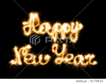 Happy New Year made of sparkles 9179635