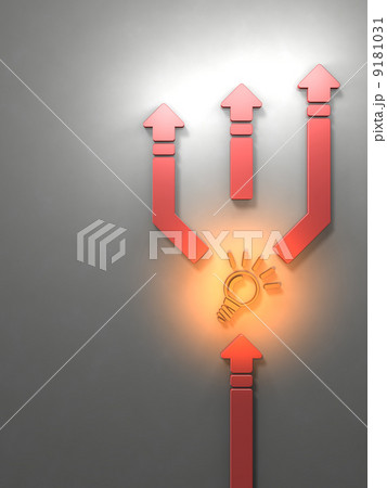 進化を表すアブストラクト3DCG 進化を表すアブストラクト3DCG 9181031