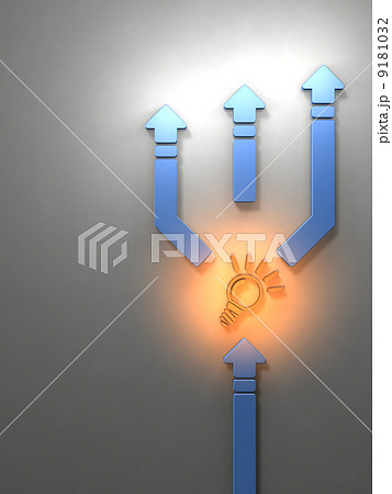 進化を表すアブストラクト3DCG 進化を表すアブストラクト3DCG 9181032