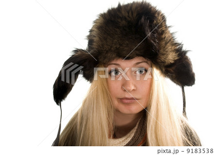 Beautiful girl in fur cap Beautiful girl in fur cap 9183538