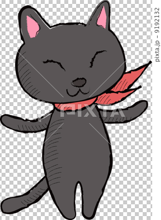 Black Cat Pink Scarf 9192132