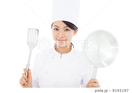 料理する女性 料理する女性 9193197