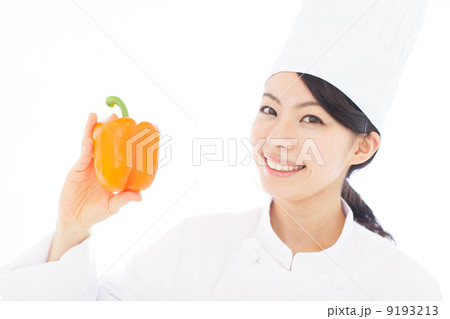 パプリカを持った女性 パプリカを持った女性 9193213