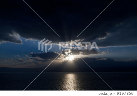 sunset on Dead Sea, Jordan 9197856