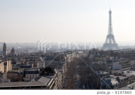 above view of Avenues D Iena in Paris 9197860