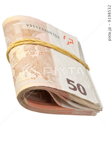 50-euro banknotes under rubber band 9198532