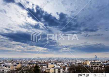 dark grey blue clouds under big city dark grey blue clouds under big city 9198865