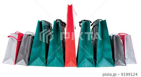 many paper shopping bags 9199124