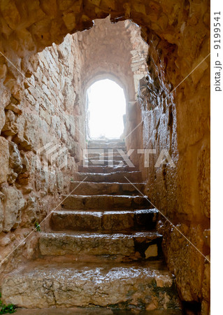 entrance in medieval Ajlun Castle, Jordan entrance in medieval Ajlun Castle, Jordan 9199541