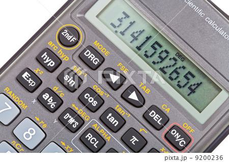 display of scientific calculator with mathematical functions display of scientific calculator with mathematical functions 9200236