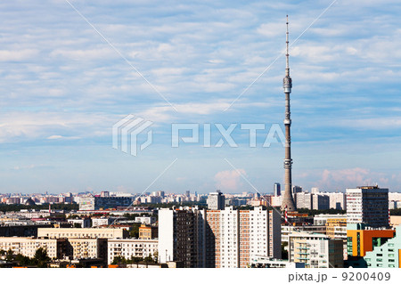 panorama of Moscow with TV tower panorama of Moscow with TV tower 9200409