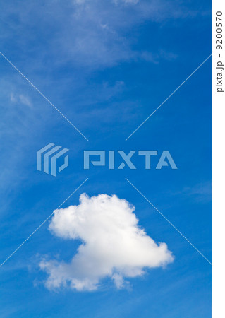 white clouds in blue sky in summer day 9200570