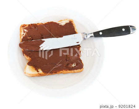 sweet sandwich - toast with chocolate spread 9201824