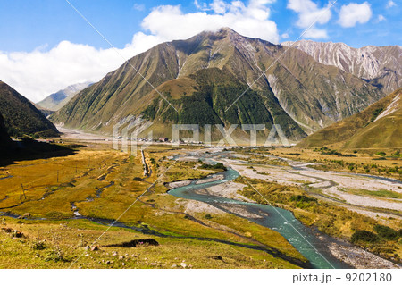 valley of river Terek in Georgia valley of river Terek in Georgia 9202180