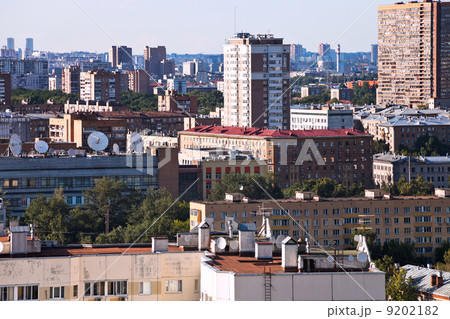 urban panorama with residential houses 9202182